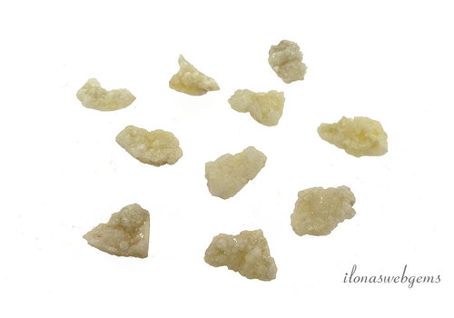 1 Stück Druzy Achat Anhänger creme (groß) ca. 15-22mm