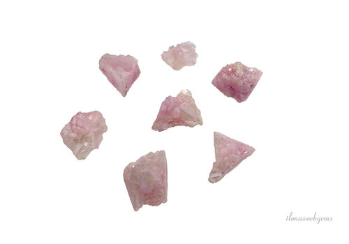 1 piece Druzy Agate pendant light pink (small) approx. 8-12mm