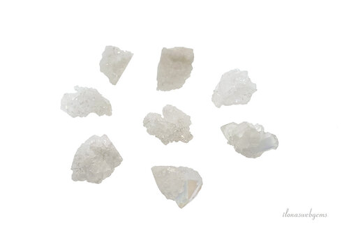 1 stuk Druzy Agaat hangertje wit (groot) ca. 15-20mm