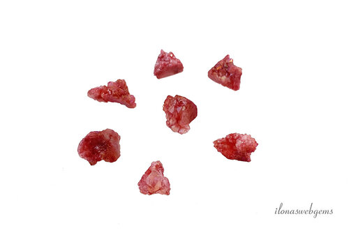 1 Stück Druzy Achat Anhänger dunkelrot (klein) ca. 8-12mm