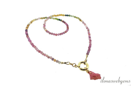 Tourmaline necklace-Goldfilled-Vermeil