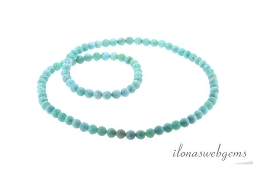 Larimar kralen collier ca. 6mm