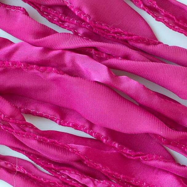 Zijde Lint Ca 100x 3cm Fuschia Ilona s Silver Gemstones zijde-lint-ca-100x-3cm-fuschia-ilona-s-silver-gemstones