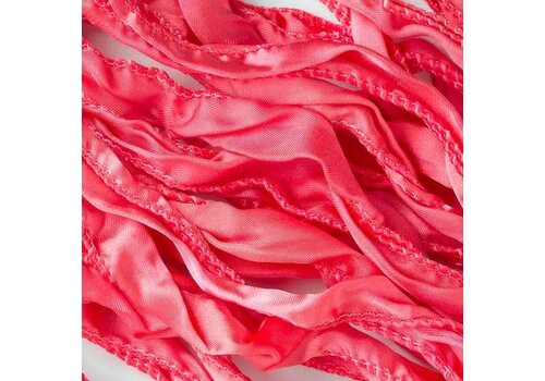 Silk ribbon approx. 100x 3cm - Light Red