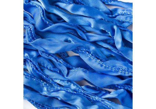 Silk ribbon approx. 100x 3cm - Royal Blue