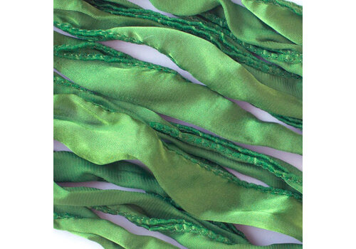 Seidenband ca. 100x 3cm - Grün