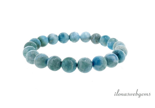 Armband aus Larimar-Perlen, ca. 8,5 mm