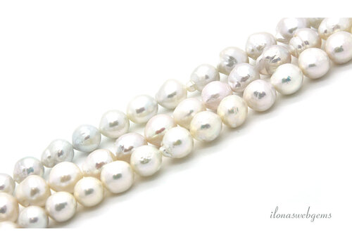 Baroque pearls approx. 11x9x7mm Beautiful B quality