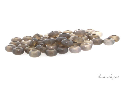 Gray Agate donut approx. 10x5mm