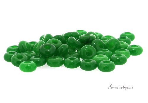 Malaysischer Jade Donut ca. 10x5mm