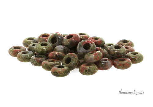 Unakite donut approx. 10x5mm