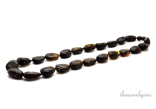 Amber necklace ascending and descending approx. 34x26x20mm