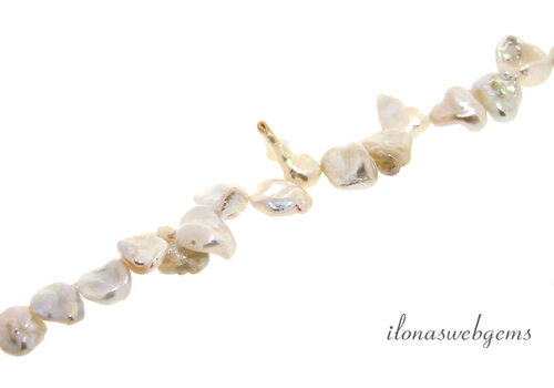 Freshwater pearls approx. 18x10x4mm