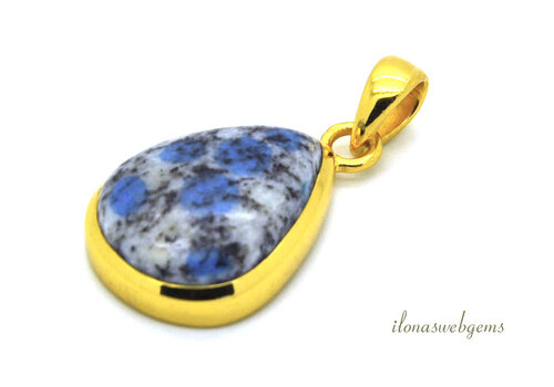 Vermeil (1 micron) hanger K2 ca. 24x18mm