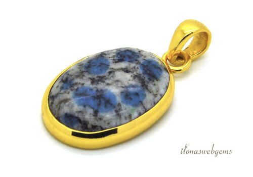 14ct vermeil (1 micron) pendant K2 approx. 26x19mm