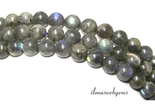 Labradorite beads round A quality approx. 10mm