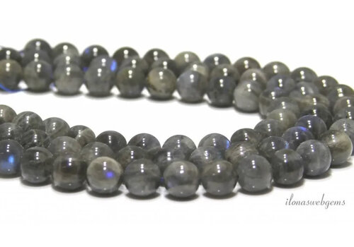 Labradorite beads round approx. 8mm A quality