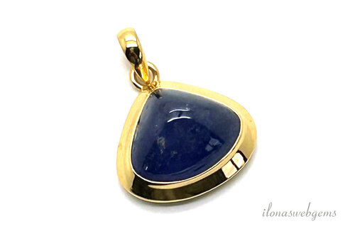 Anhänger aus Vermeil (1 Mikron) Tansnit ca. 18 x 22 mm