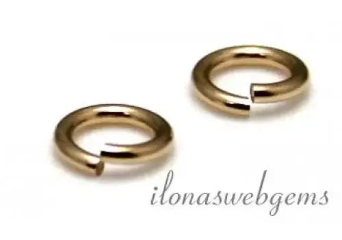 1x 14/20 Gold filled Einrastöse ca. 6x0,76mm