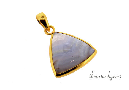 Vermeil (1 micron) Chalcedoon ca. 29x24mm