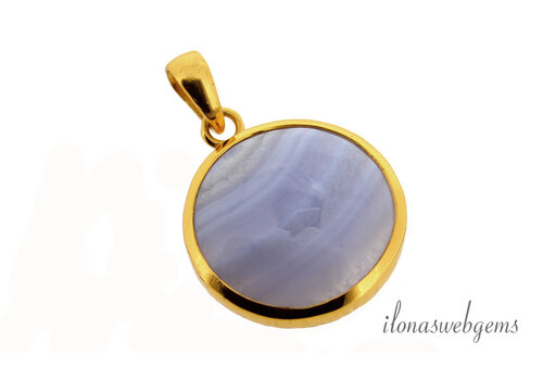 Vermeil (1 micron) Chalcedoon ca. 32x26mm