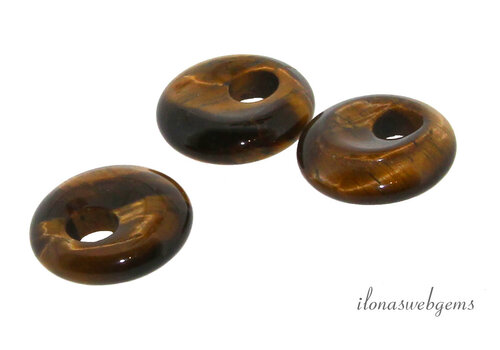 Tiger's eye donut approx. 18x5mm