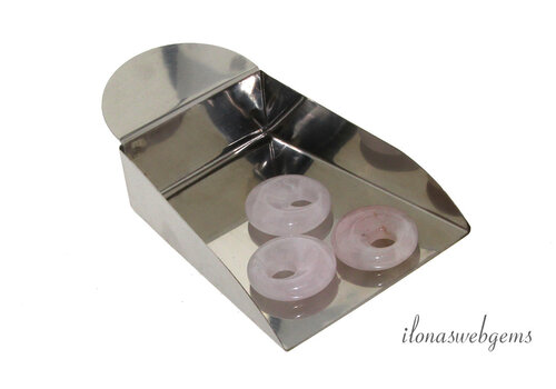 Rozenkwarts donut ca. 18x5mm