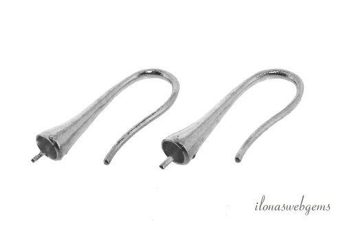 1 Pair of Sterling silver earwires approx. 22mm