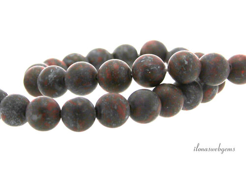 Brecciated jasper beads around approx. 8mm