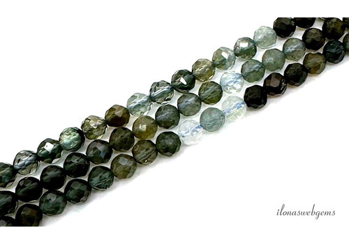 Tourmaline beads faceted round approx. 4mm