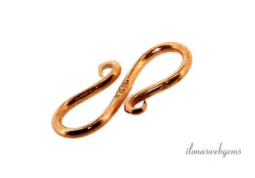 Rose Vermeil S clasp approx. 15mm