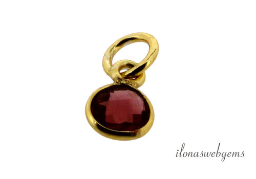 Vermeil pendant with Garnet approx. 6mm