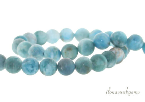 Apatite beads matte round approx. 8mm