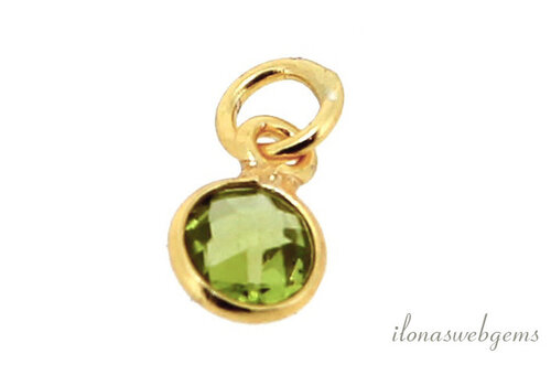 Vermeil pendant with peridot approx. 6mm