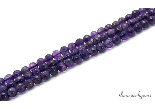 Amethyst beads round approx. 4.5mm
