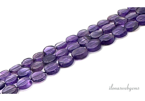 Amethyst beads coins approx. 7.5mm