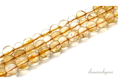 Citrine beads round approx. 5mm