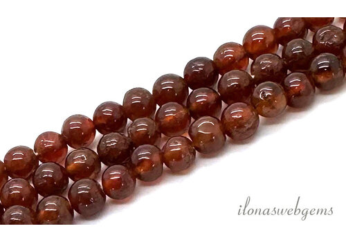 Hessonite Garnet beads approx. 4.5mm