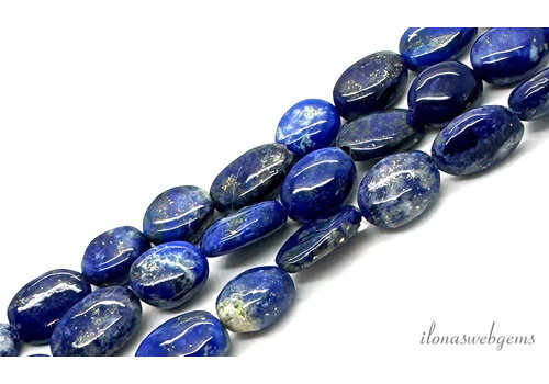 Lapislazuli-Perlen oval ca. 9x6mm