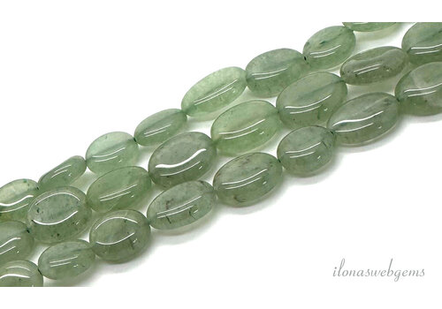 Aventurinperlen, oval, ca. 8 x 6 mm