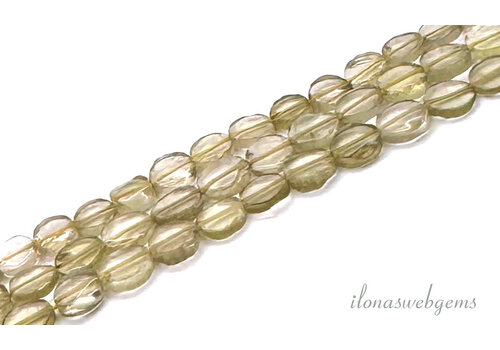Bio Lemonquartz beads coins approx. 7mm