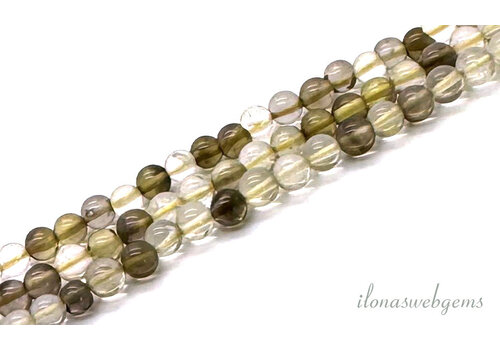 Bio Zitronenquarzperlen rund ca. 4,5mm