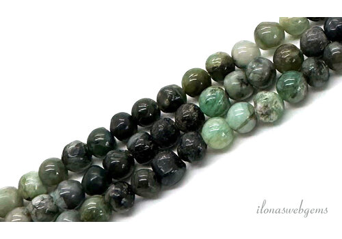 Ruby Zoisite beads round approx. 5.5mm