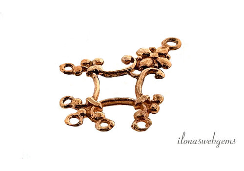 Kronleuchter aus Rosé-Vermeil, ca. 24 x 18 mm