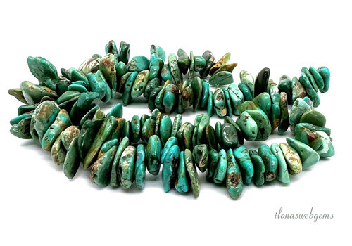 Turquoise beads approx. 15x10x4mm