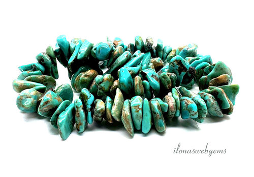Turquoise beads approx. 16x4mm