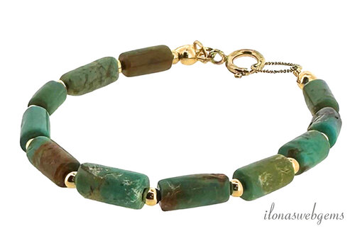 Arizona Turquoise bracelet with Gold filled