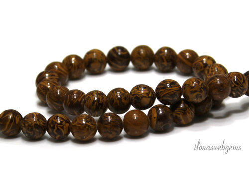 Jaspisperlen rund, ca. 4mm