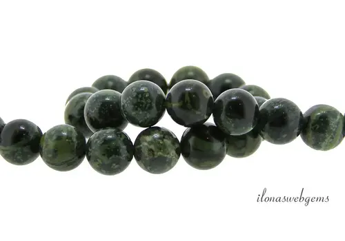 Serpentinenperlen rund, ca. 8mm