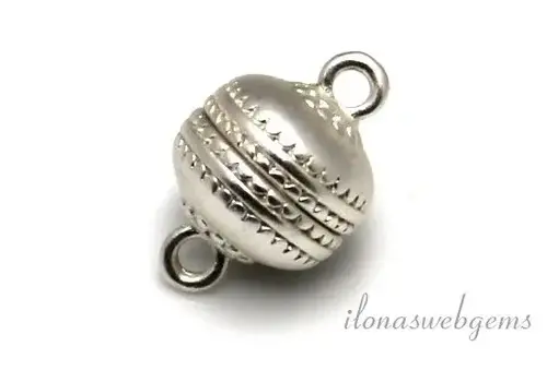 DQ versilberter Magnetverschluss matt ca. 12mm